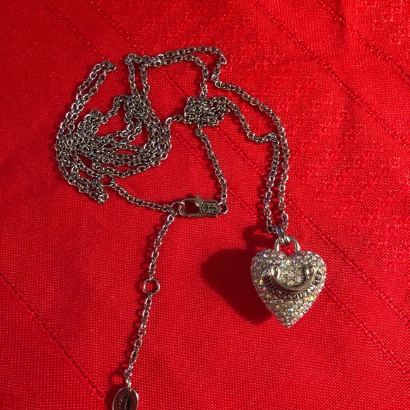 Vintage Juicy Couture Puffy Heart Necklace - Picture 4 of 11